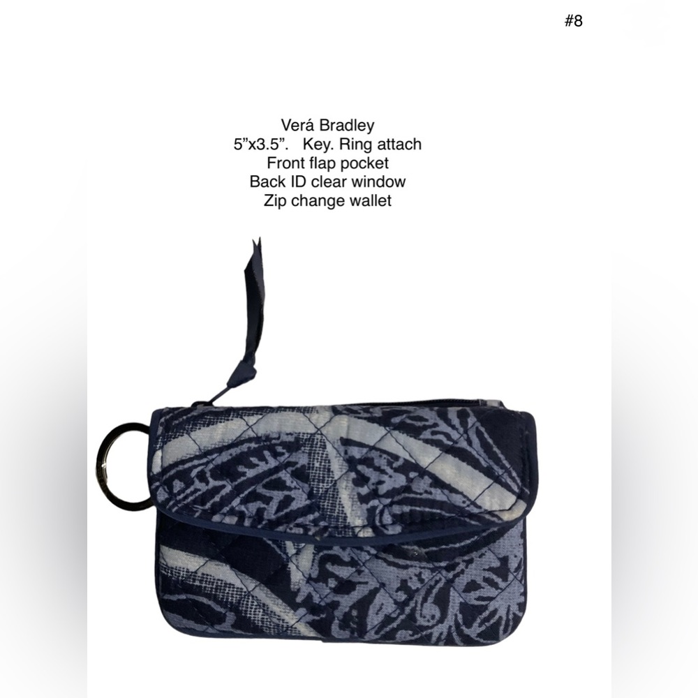 Vera Braley Key Coin Card mini wallet